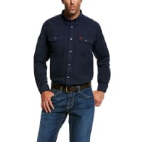 Picture of MENS FR FEATHERLIGHT LS WORK SHIRT NAVY