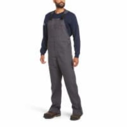 Picture of MENS FR CANVAS UNLINED BIB IRON GREY